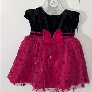 Carters black and pink formal dress